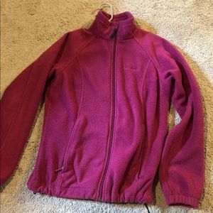 Columbia women’s fleece jacket pink medium